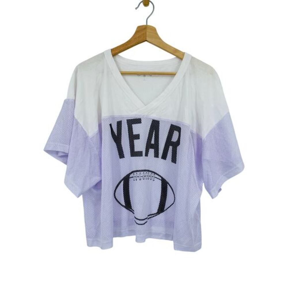Year‎ of Ours Light Purple Jersey Football Tee